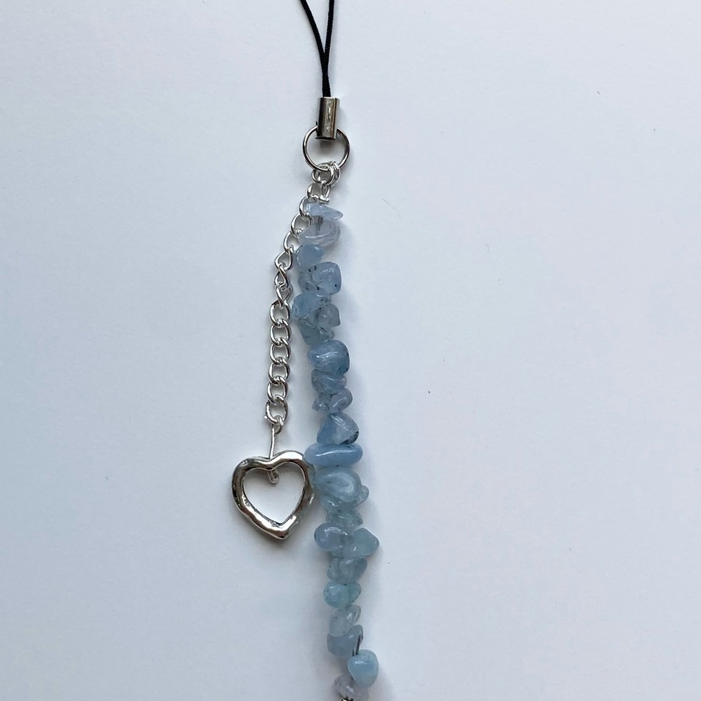 ❣︎ Blue love phone charm ❣︎